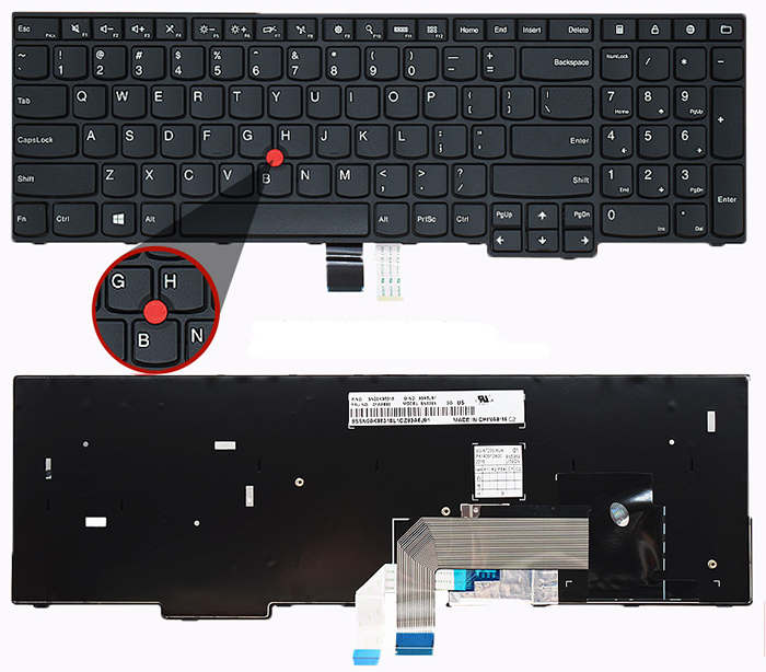 tangentbord Ersättning för  LENOVO ThinkPad-E550C-Series