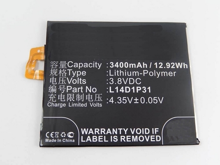 Mobiltelefonbatteri Ersättning för LENOVO L14D1P31 Mobiltelefonbatteri Ersättning för LENOVO L14D1P31