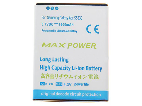 Mobiltelefonbatteri Ersättning för  Samsung Galaxy ACE S5830