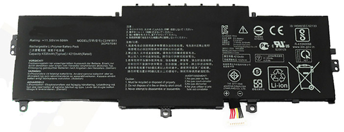 Datorbatteri Ersättning för  ASUS Zenbook-14-UX433F