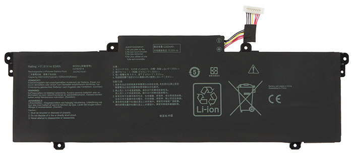 Datorbatteri Ersättning för  ASUS ZenBook-14-UX435EA-A5006T