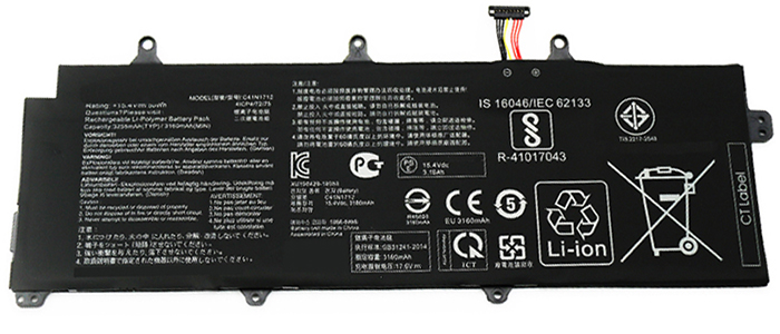 Datorbatteri Ersättning för  Asus Zephyrus-GX501VSK