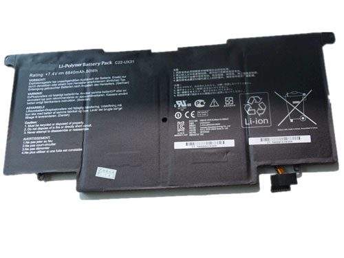 Datorbatteri Ersättning för  asus UX31-Ultrabook-Series