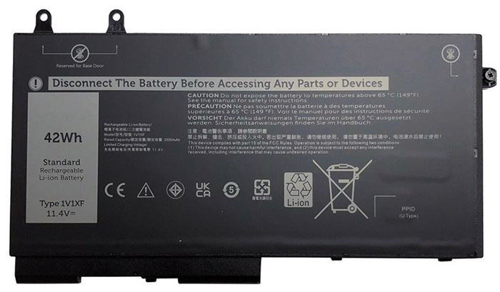 Datorbatteri Ersättning för  Dell Latitude-5400-E5400-Series