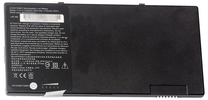 Datorbatteri Ersättning för  GETAC BP3S1P2160-S