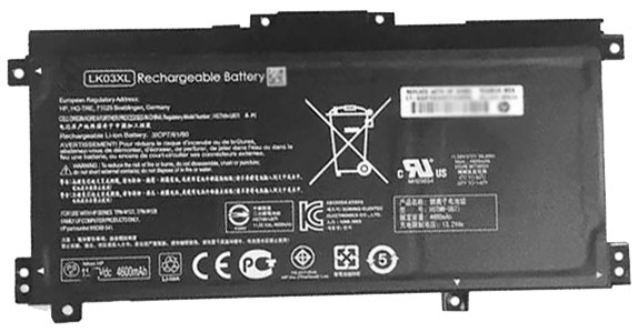 Datorbatteri Ersättning för  HP Envy-17-BW0001NC