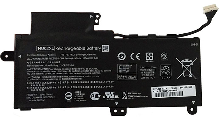 Datorbatteri Ersättning för  hp TPN-W117