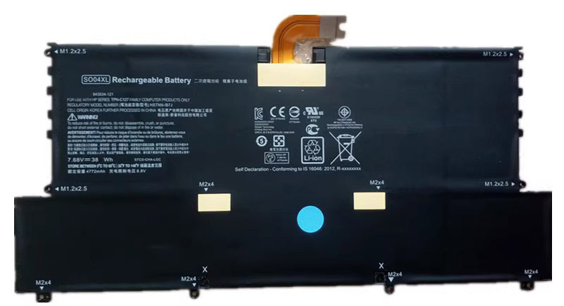 Datorbatteri Ersättning för  HP TPN-C127