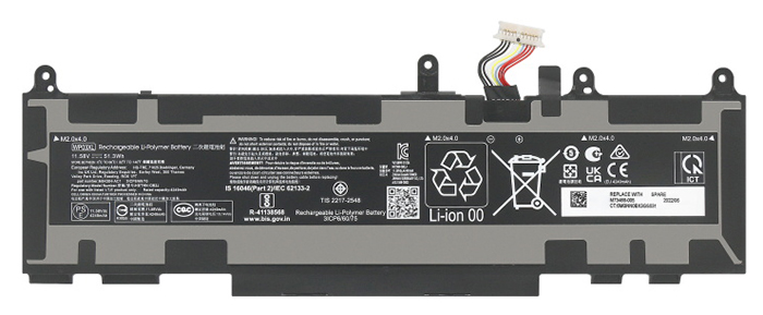 Datorbatteri Ersättning för  HP EliteBook-845--G10