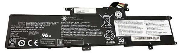 Datorbatteri Ersättning för  Lenovo ThinkPad-S2-2018-I58250U