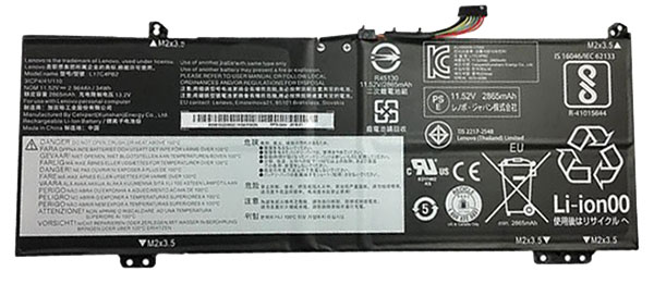 Datorbatteri Ersättning för  lenovo IdeaPad-530S-15IKB-(81EV003BGE)