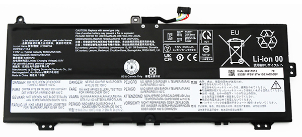 Datorbatteri Ersättning för  lenovo L21D4PG4