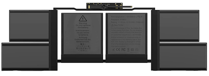 Datorbatteri Ersättning för  apple MacBook-Pro-15-A1990-2019-Year