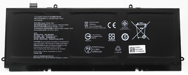 Datorbatteri Ersättning för  RAZER RZ09-0357