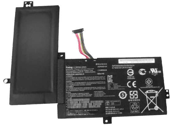 Datorbatteri Ersättning för  asus TP501UA-DN023T