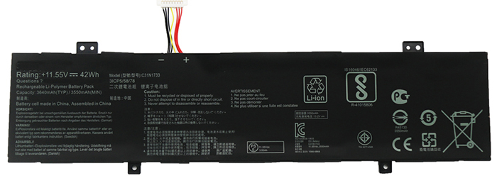 Datorbatteri Ersättning för asus VivoBook-Flip-14-TP412FA Datorbatteri Ersättning för asus VivoBook-Flip-14-TP412FA