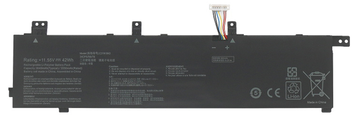 Datorbatteri Ersättning för  ASUS C31N1843