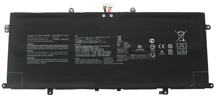 Datorbatteri Ersättning för asus ZenBook-S-UX393EA-Series Datorbatteri Ersättning för asus ZenBook-S-UX393EA-Series
