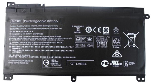 Datorbatteri Ersättning för  hp 844203-850