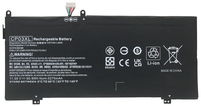 Datorbatteri Ersättning för  hp 929066-421