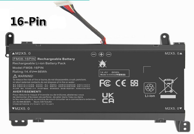 Datorbatteri Ersättning för  hp OMEN-17-AN110NR