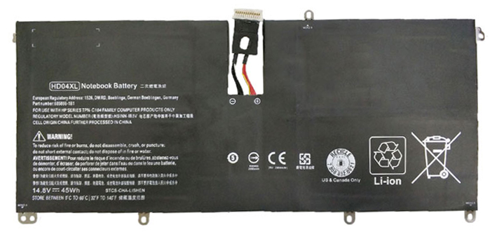 Datorbatteri Ersättning för hp Ultrabook-13-2106tu Datorbatteri Ersättning för hp Ultrabook-13-2106tu