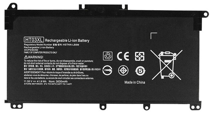 Datorbatteri Ersättning för  hp 15-DB0185AU