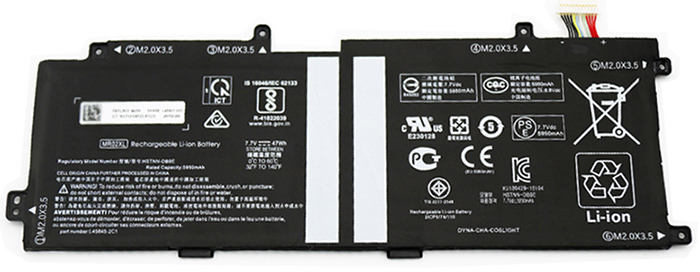 Datorbatteri Ersättning för  hp ELITE-X2-G4-TABLET