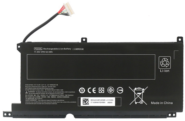 Datorbatteri Ersättning för  hp L48430-AC1