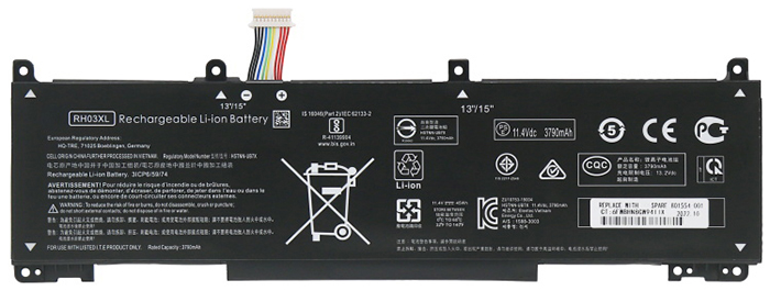 Datorbatteri Ersättning för  hp M02027-005