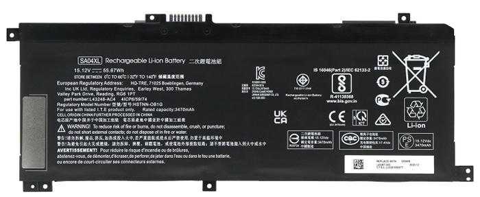 Datorbatteri Ersättning för hp HSTNN-0B1G Datorbatteri Ersättning för hp HSTNN-0B1G