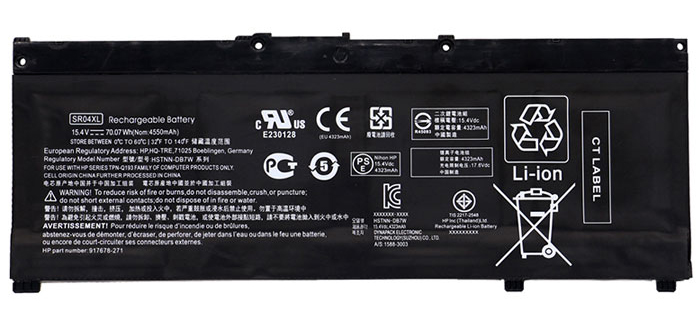 Datorbatteri Ersättning för  hp Pavilion-15-CB514TX