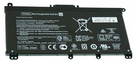 Datorbatteri Ersättning för  hp Pavilion-15-CC198NIA