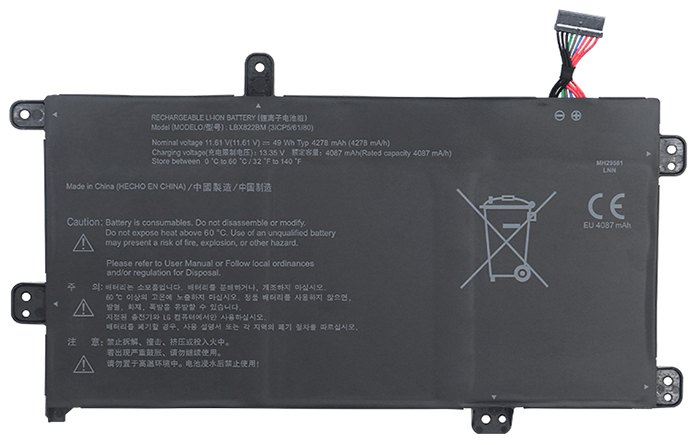 Datorbatteri Ersättning för  LG 15UD50Q-GX50K-Series