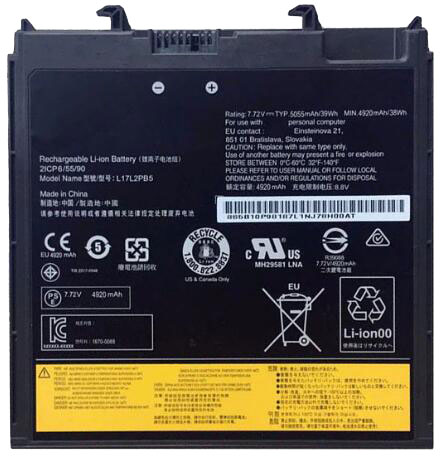 Datorbatteri Ersättning för LENOVO L17M2PB5 Datorbatteri Ersättning för LENOVO L17M2PB5