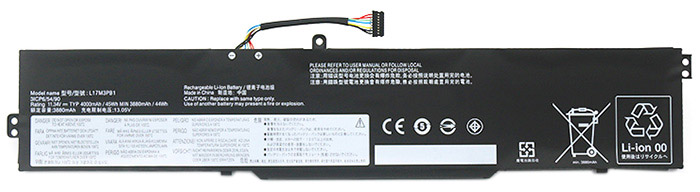 Datorbatteri Ersättning för LENOVO L17M3PB1 Datorbatteri Ersättning för LENOVO L17M3PB1