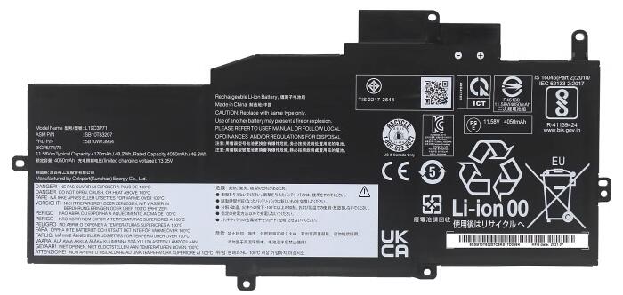 Datorbatteri Ersättning för LENOVO ThinkPad-X1-Nano-Gen-1 Datorbatteri Ersättning för LENOVO ThinkPad-X1-Nano-Gen-1