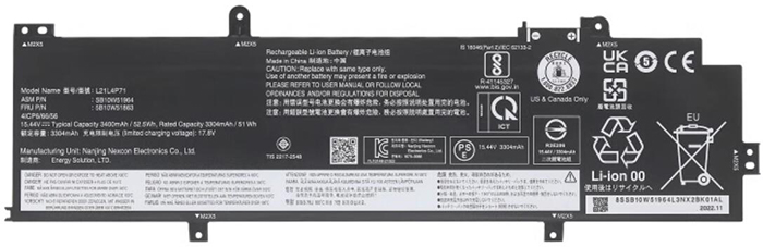 Datorbatteri Ersättning för LENOVO L21M3P71 Datorbatteri Ersättning för LENOVO L21M3P71